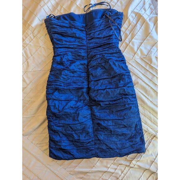 bcbgmaxazria Mariko pleated strapless dress NEW sz 10 - Picture 2 of 6